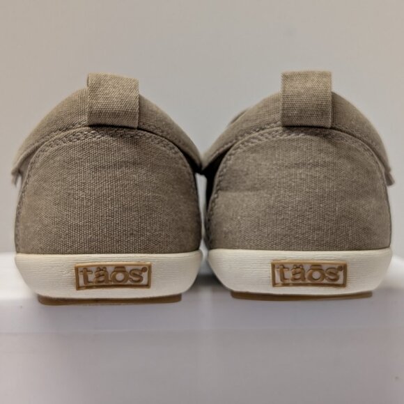 Täos Footwear 'Dandy DND' Slip On Sneakers in Khaki Wash Canvas - Picture 10 of 16